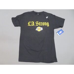 Los Angeles Lakers LA Strong Shirt Mens Medium Fanatics Black Graphic Basketball